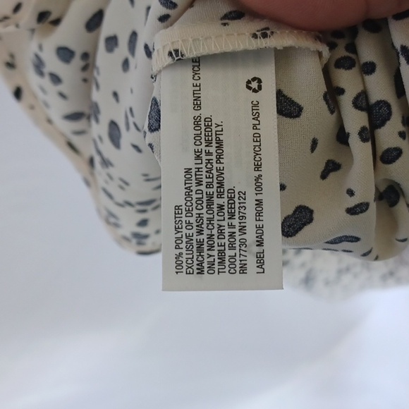 A New Day Cream Leopard Print Sleeveless Cami Lace Dress - Picture 8 of 8